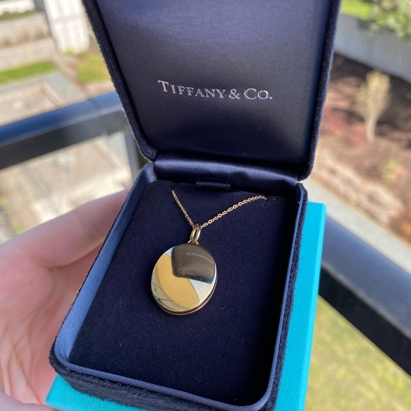 Tiffany Gold Oval Locket Necklace - Picture 8 of 9
